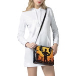 Halloween Walking Zombie Print Shoulder Handbag