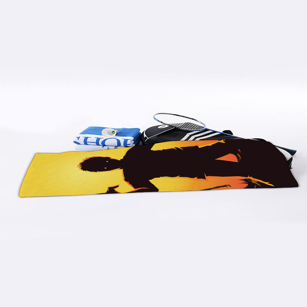 Halloween Walking Zombie Print Sports Towel