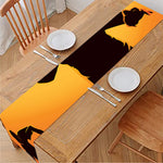 Halloween Walking Zombie Print Table Runner