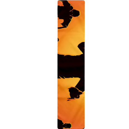 Halloween Walking Zombie Print Table Runner