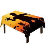 Halloween Walking Zombie Print Tablecloth