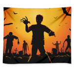Halloween Walking Zombie Print Tapestry