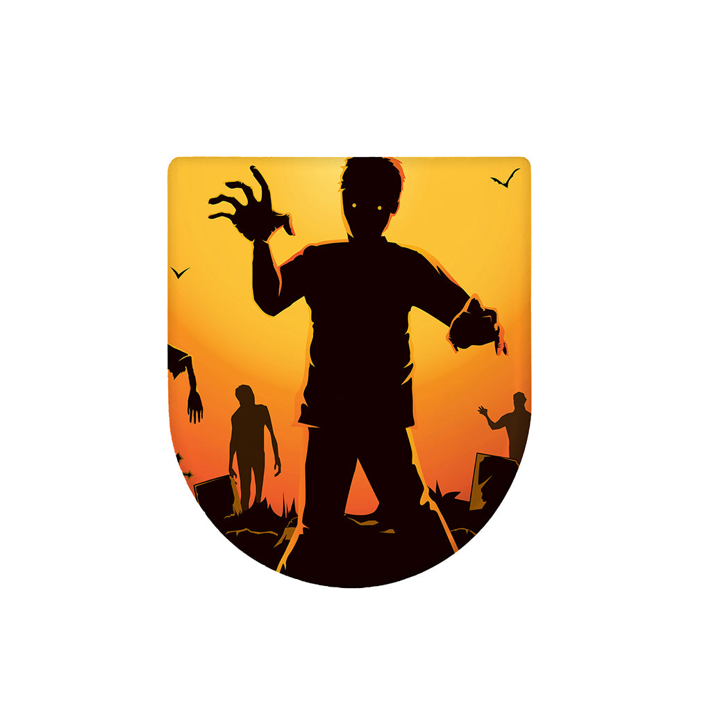 Halloween Walking Zombie Print Toilet Lid Cover