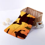 Halloween Walking Zombie Print Towel