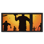 Halloween Walking Zombie Print Trifold Wallet