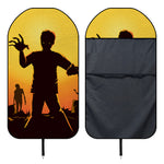 Halloween Walking Zombie Print Waterproof Car Seat Cover