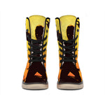 Halloween Walking Zombie Print Winter Boots