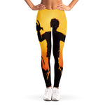 Halloween Walking Zombie Print Women's Leggings