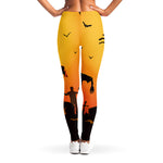 Halloween Walking Zombie Print Women's Leggings