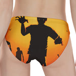 Halloween Walking Zombie Print Women's Panties