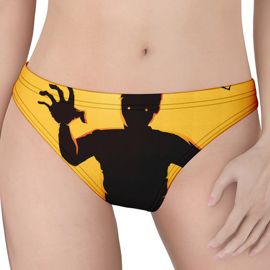 Halloween Walking Zombie Print Women's Thong