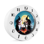 Halloween Witch And Cauldron Print Alarm Clock