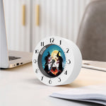 Halloween Witch And Cauldron Print Alarm Clock