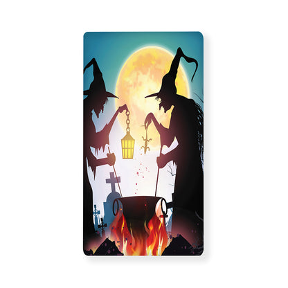 Halloween Witch And Cauldron Print Baby Crib Sheet
