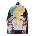 Halloween Witch And Cauldron Print School Backpack