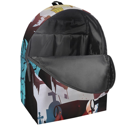 Halloween Witch And Cauldron Print Backpack