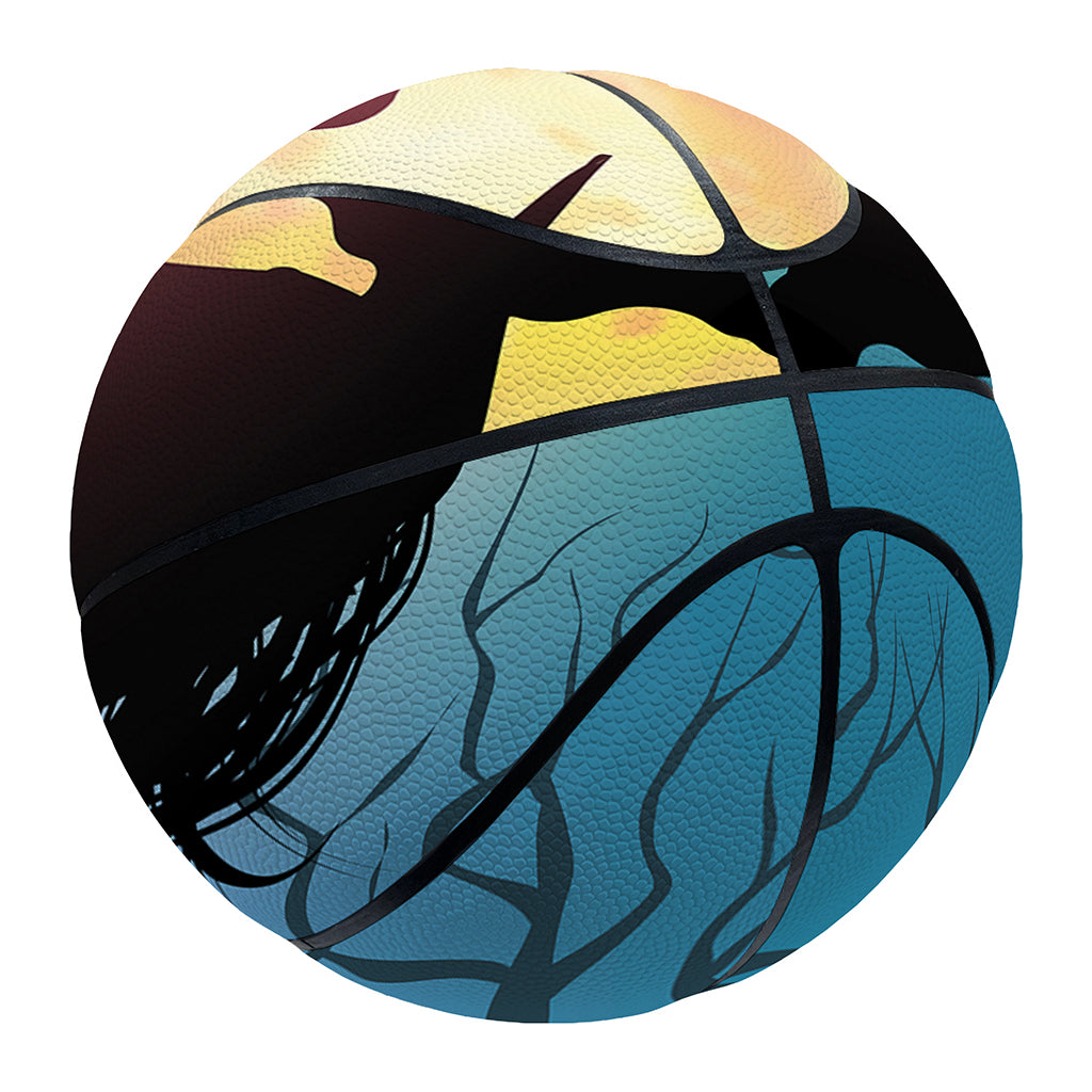 Halloween Witch And Cauldron Print Basketball