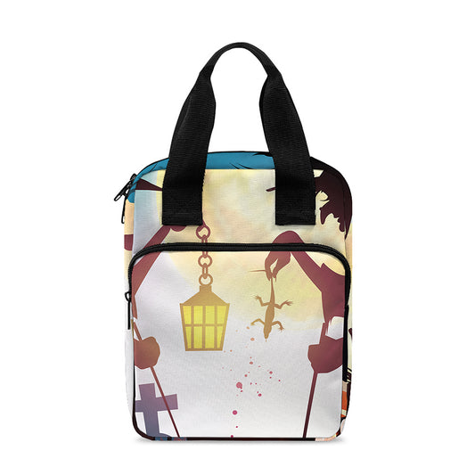 Halloween Witch And Cauldron Print Bible Tote Bag