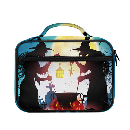 Halloween Witch And Cauldron Print Briefcase Bible Bag