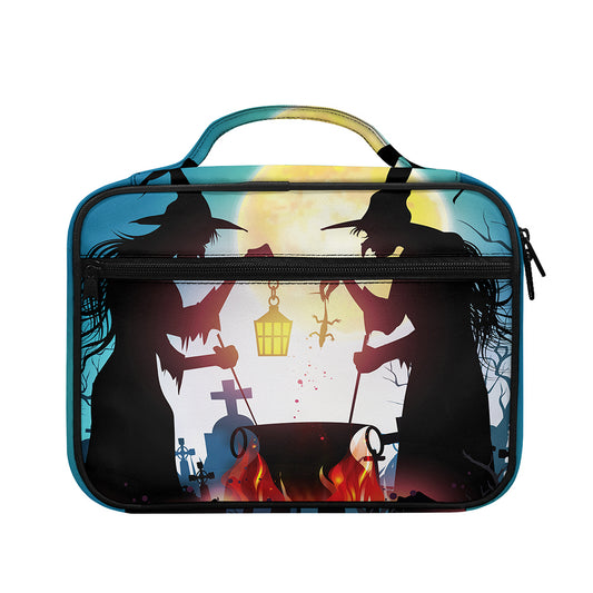 Halloween Witch And Cauldron Print Briefcase Bible Bag