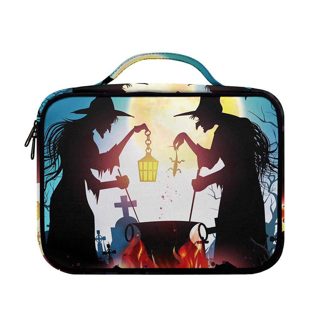 Halloween Witch And Cauldron Print Briefcase Bible Bag