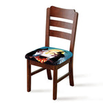 Halloween Witch And Cauldron Print Chair Cushion Cover