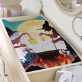 Halloween Witch And Cauldron Print Changing Pad Cover