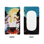 Halloween Witch And Cauldron Print Changing Pad Cover
