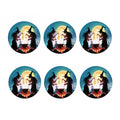 Halloween Witch And Cauldron Print Coaster Set