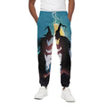 Halloween Witch And Cauldron Print Cotton Sweatpants