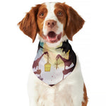 Halloween Witch And Cauldron Print Dog Bandana