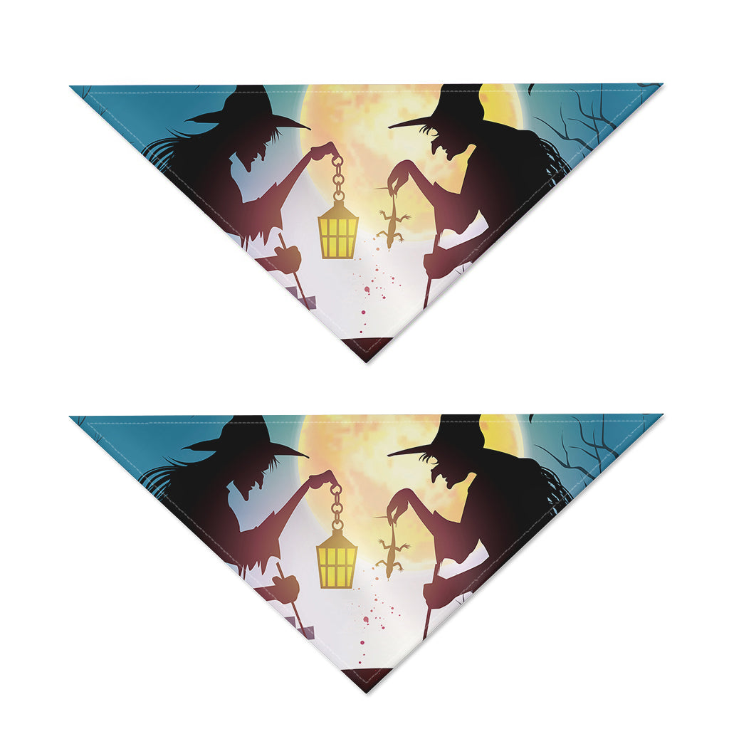 Halloween Witch And Cauldron Print Dog Bandana