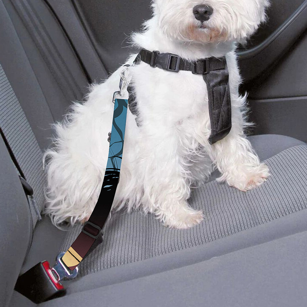 Halloween Witch And Cauldron Print Dog Seat Belt