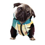 Halloween Witch And Cauldron Print Dog Zip Up Hoodie