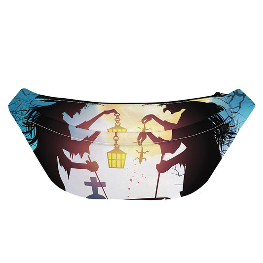 Halloween Witch And Cauldron Print Fanny Pack