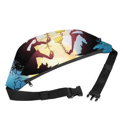 Halloween Witch And Cauldron Print Fanny Pack