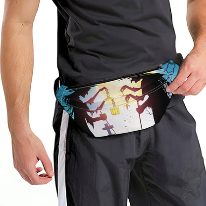 Halloween Witch And Cauldron Print Fanny Pack