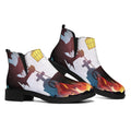 Halloween Witch And Cauldron Print Flat Ankle Boots