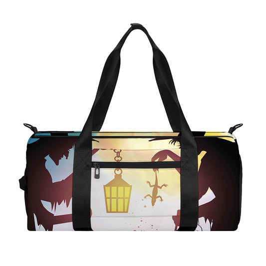 Halloween Witch And Cauldron Print Gym Bag