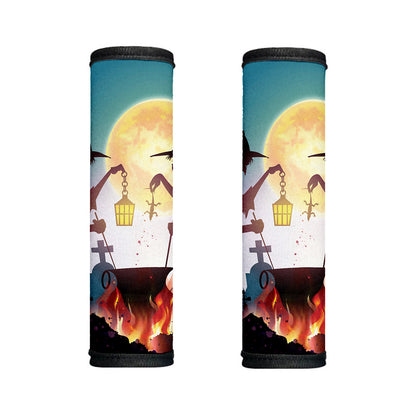 Halloween Witch And Cauldron Print Handle Covers