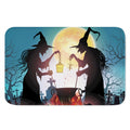 Halloween Witch And Cauldron Print Indoor Door Mat