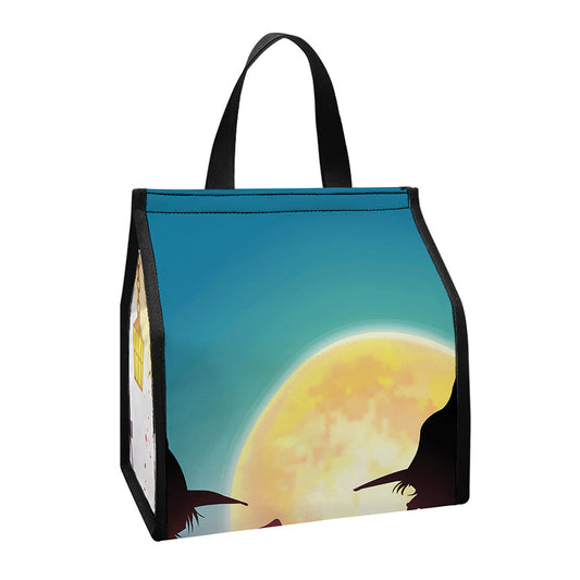 Halloween Witch And Cauldron Print Insulated Lunch Tote