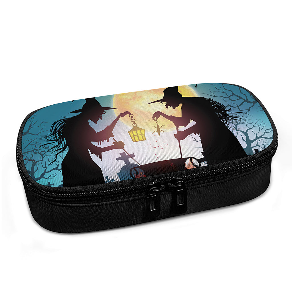 Halloween Witch And Cauldron Print Insulin Cooler Travel Case