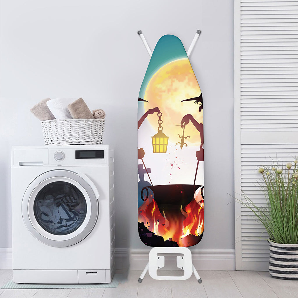Halloween Witch And Cauldron Print Ironing Board Cover