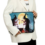 Halloween Witch And Cauldron Print Laptop Sleeve