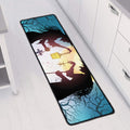 Halloween Witch And Cauldron Print Long Kitchen Mat