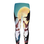Halloween Witch And Cauldron Print Men's leggings