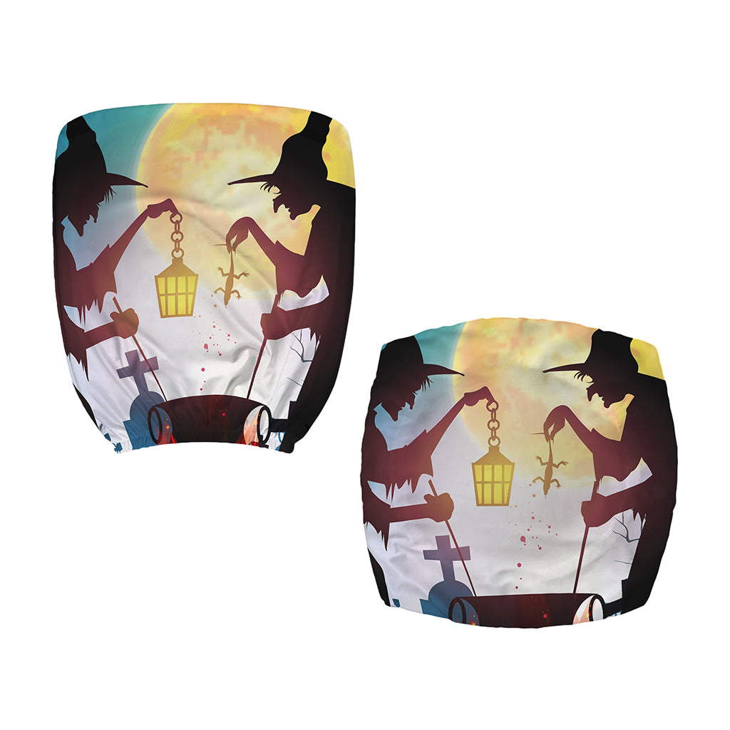Halloween Witch And Cauldron Print Office Chair Cover