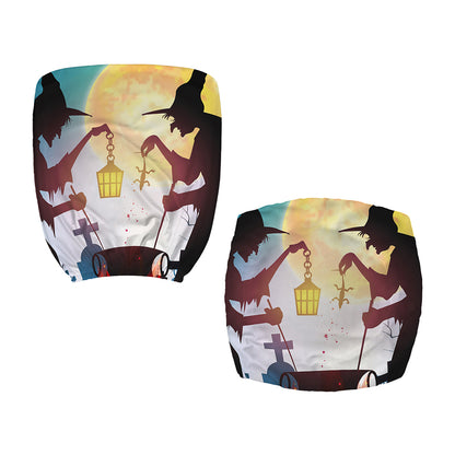 Halloween Witch And Cauldron Print Office Chair Cover