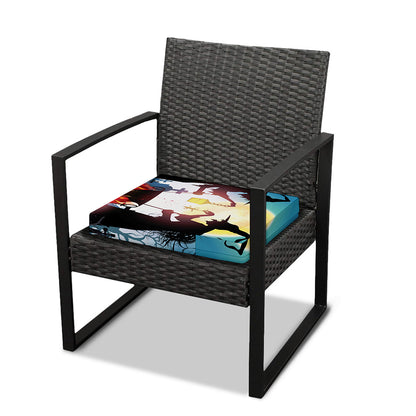 Halloween Witch And Cauldron Print Outdoor Seat Cushion Cover